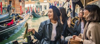 Sunset shared Gondola Ride in Venice