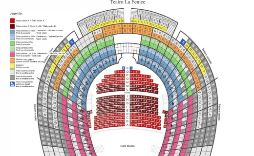 Teatro La Fenice pianta posti